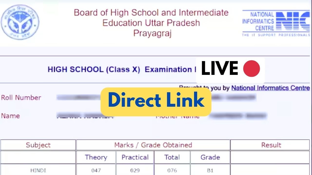 Just In: UP Board 10th & 12th Results Announced