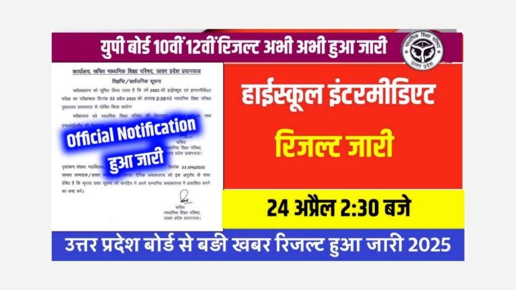 UP Board Result 2025 Kaise Dekhen? Full Guide with Step-by-Step Process!